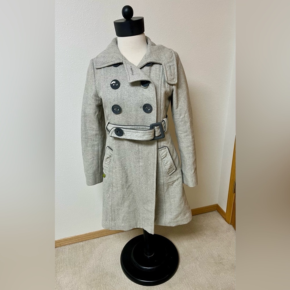 Soia & Kyo Light Gray wool blend  Coat women’s size M